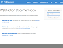 Tablet Screenshot of docs.webfaction.com